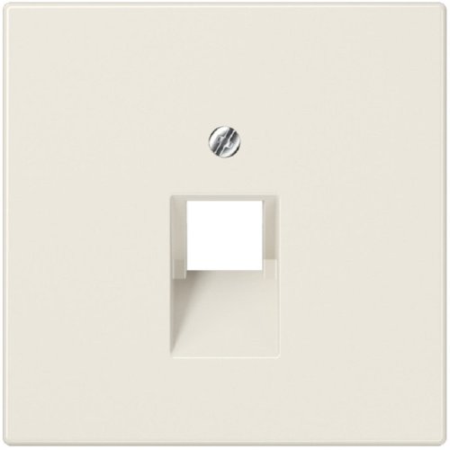 Лицевая панель Jung LS990 для 1-м. розетки RJ11/RJ45 бежевый картинка